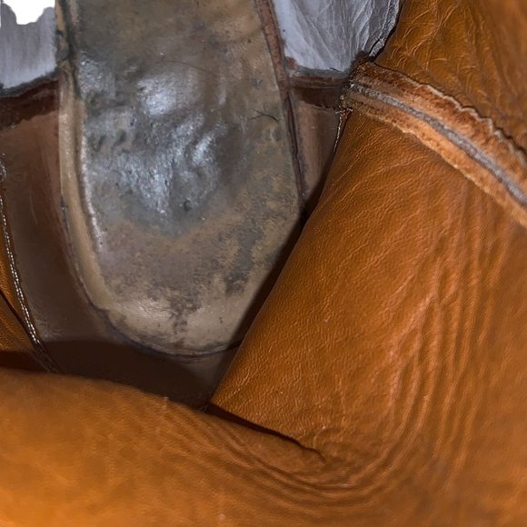 TONY LAMA‎ Style 6383 Cognac Lama Calf Leather Western Boots